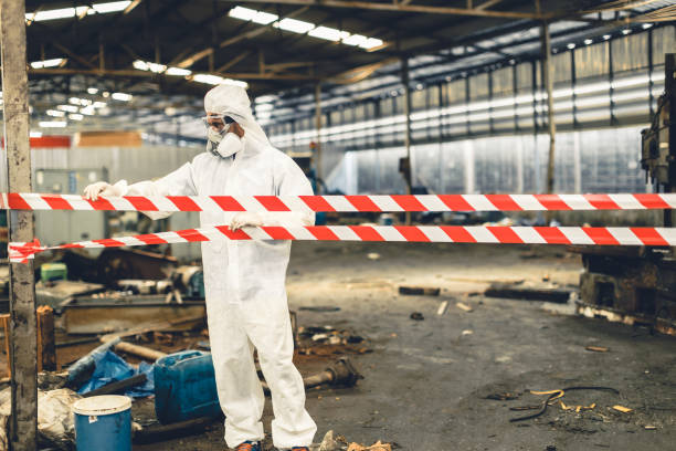 Professional Hoarding Cleanup technician working in Parker, AZ